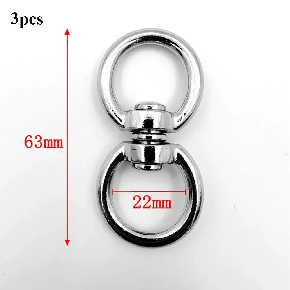 Color: Blue - Metal Eight-Character Rotating Buckle Ring Anti-Knotting Dog Chain Buckle Connecting Ring DIY Jewelry Pendant Jewelry Accessory