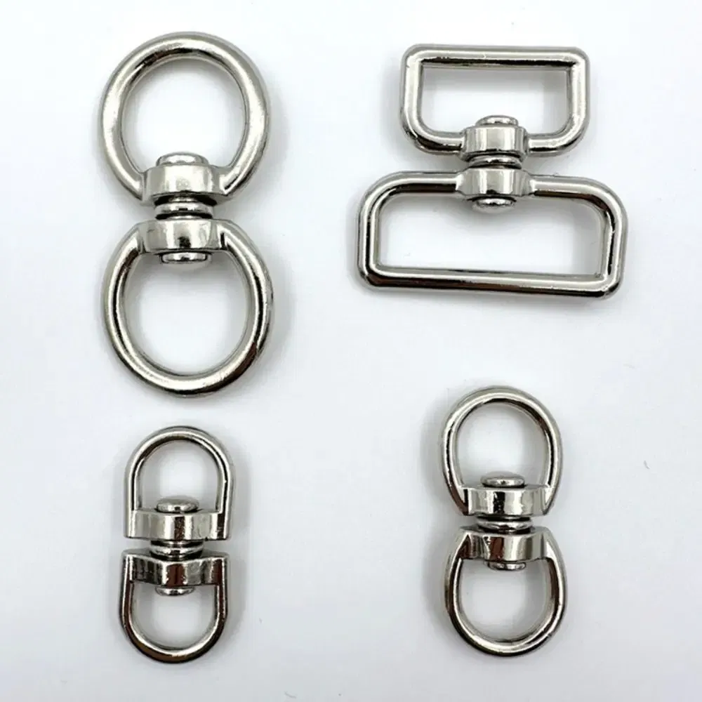 Color: Blue - Metal Eight-Character Rotating Buckle Ring Anti-Knotting Dog Chain Buckle Connecting Ring DIY Jewelry Pendant Jewelry Accessory