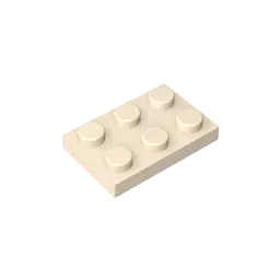 Color: Olive Green - Gobricks GDS-510 Plate 2 x 3 compatible with lego 3021 pieces of children's DIY building block Particles Plate DIY