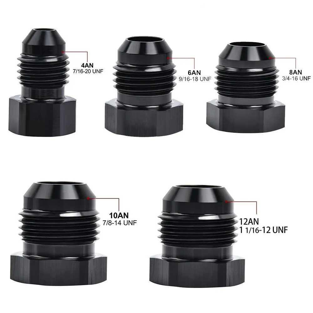 Color: Lavender, Ships From: CHINA - AN4 AN6 AN8 AN10 AN12 Aluminum Male Flare Thread Hexagon Head Blanking Plugs Fitting Hex Cap Lock Hose Fitting Adapters Anodized