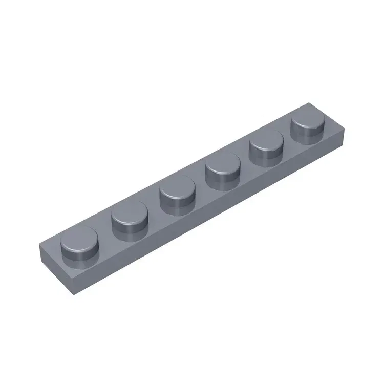 Color: BRIGHT PINK - Gobricks GDS-505 Plate 1 x 6 compatible with lego 3666 pieces of children's DIY building block Particles Plate DIY