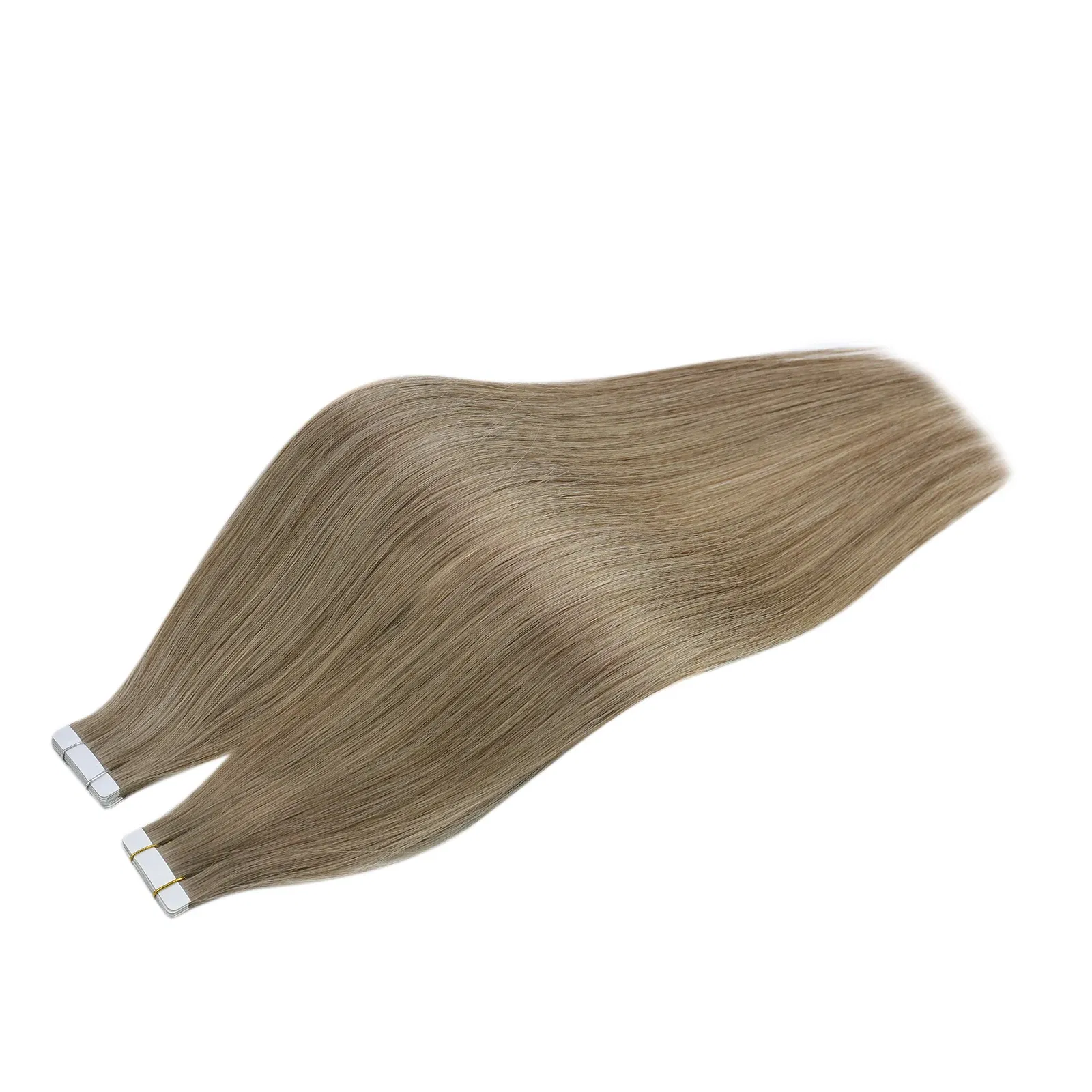 Color: M4/27, Items per Package: 10 pcs, Length: 18 inches, Life Span: 12 months - [Last 12 Months] Ugeat Tape in Hair Extensions Virgin Human Hair 10A Grade Tape in Extensions  Human Hair