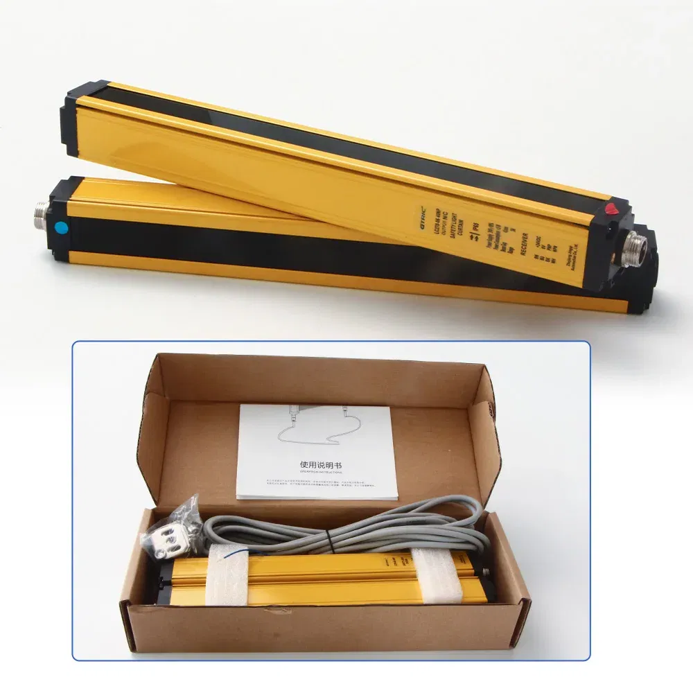 Color: PURPLE, Ships From: CHINA - GTRIC Safety Light Curtain Sensor 20mm Pitch Area Protection Device Industrial Infrared Grating Barrier NPN PNP Output 12-24V DC