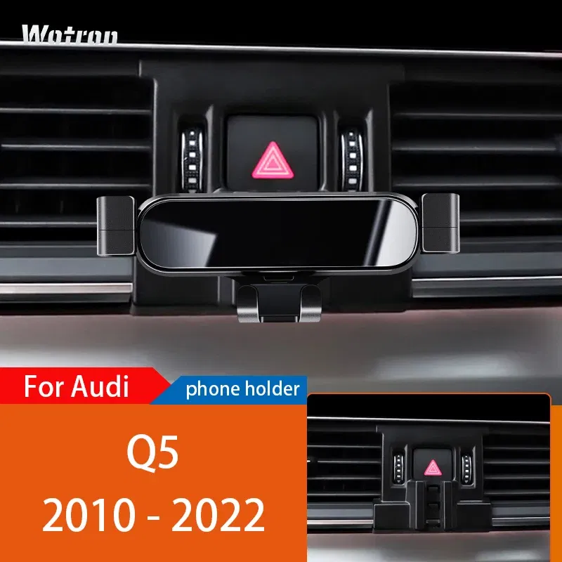 Color Name: PURPLE - Car Phone Holder Mobile Mount Stand For Audi Q5 8R FY 2010-2023  Adjustable GPS Special Navigation Bracket Accessories