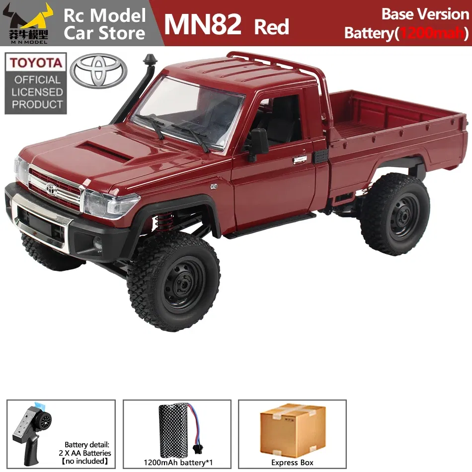 Color: green - MN MODEL 1/12 4X4 Remote Control Diving Off-road Car Retro LC79 Truck Climbing All Terrain Vehicle Rock Crawler Toy for Adult