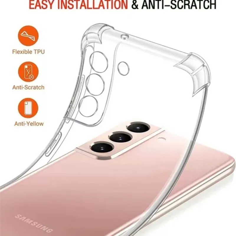 Color: MULTI - Clear Shockproof Case for Samsung Galaxy A16 A36 A25 A35 A55 A15 A54 A34 A14 A24 A05S A73 A53 A33 A23 A13 4G 5G Back Cover