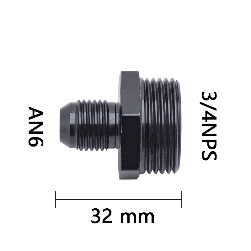 Color: MULTI - Oil Hose Straight Fitting Hose Adapter Oil Cooler Fitting An6 to An6 An8 An10 1/2 1/8 3/8 1/4 NPT 5/16,AN10 AN8 to 9MM M18 M12