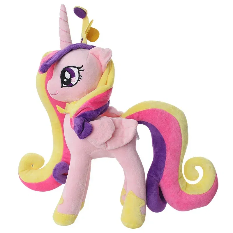 Color: Burgundy - Genuine My Little Pony Plush Toy Universe Princess Moon Princess Nightmare Month Crane Machine Anime Plush Children Gift