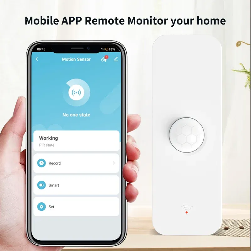 Color: Blue - Tuya WiFi Zigbee PIR Motion Sensor Smart Home Human Body Infrared Detector Security Smart Life Works With Alexa Google Home