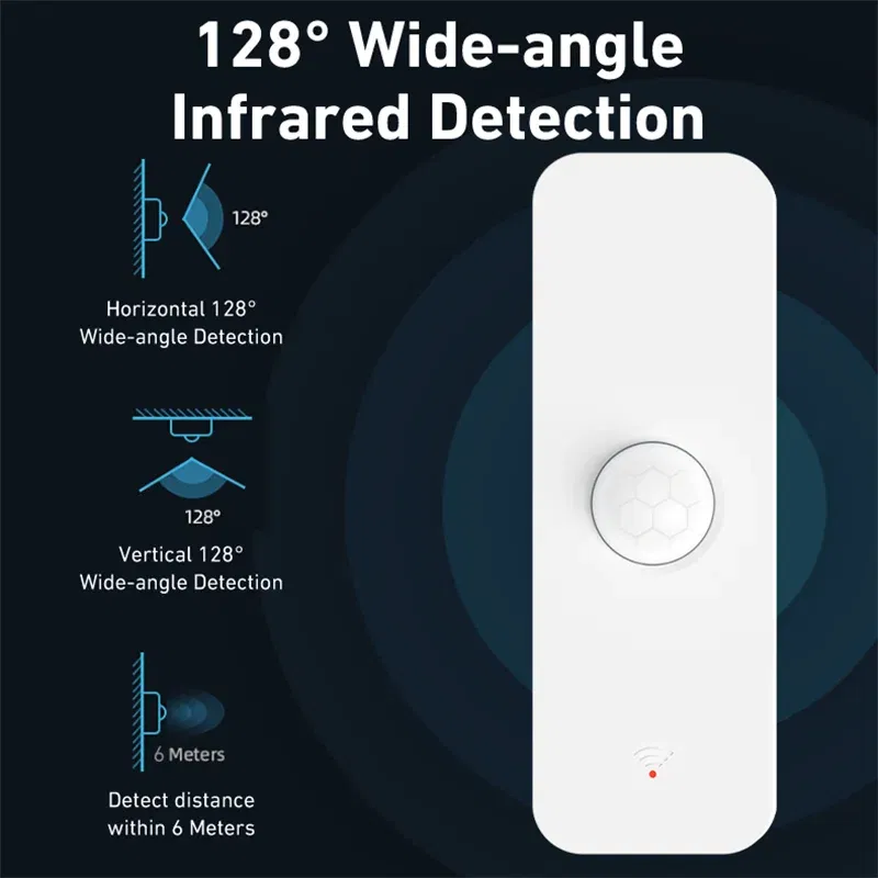 Color: Blue - Tuya WiFi Zigbee PIR Motion Sensor Smart Home Human Body Infrared Detector Security Smart Life Works With Alexa Google Home