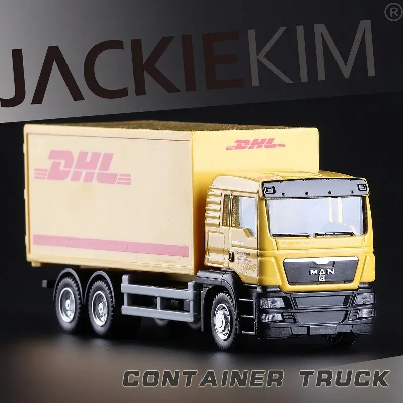 Color: green - Railed/Motor/Car/Bicycles Large Container Transport Truck Simulation Exquisite Diecast & Toy Vehicles RMZ city 1:64 Alloy Model