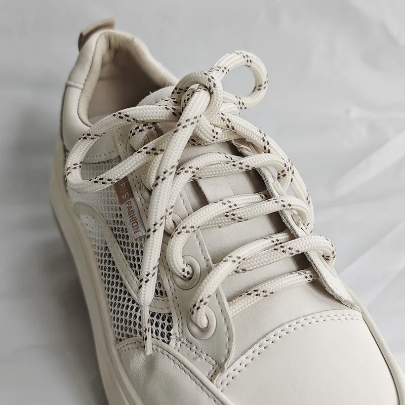 Color: PURPLE, Length: 140cm - Colorful Diagonal Dots Round Rope Shoelaces Coarse Weave Polyester Shoes Laces For Women Men Sports Casual Sneaker DE Tran Shoes