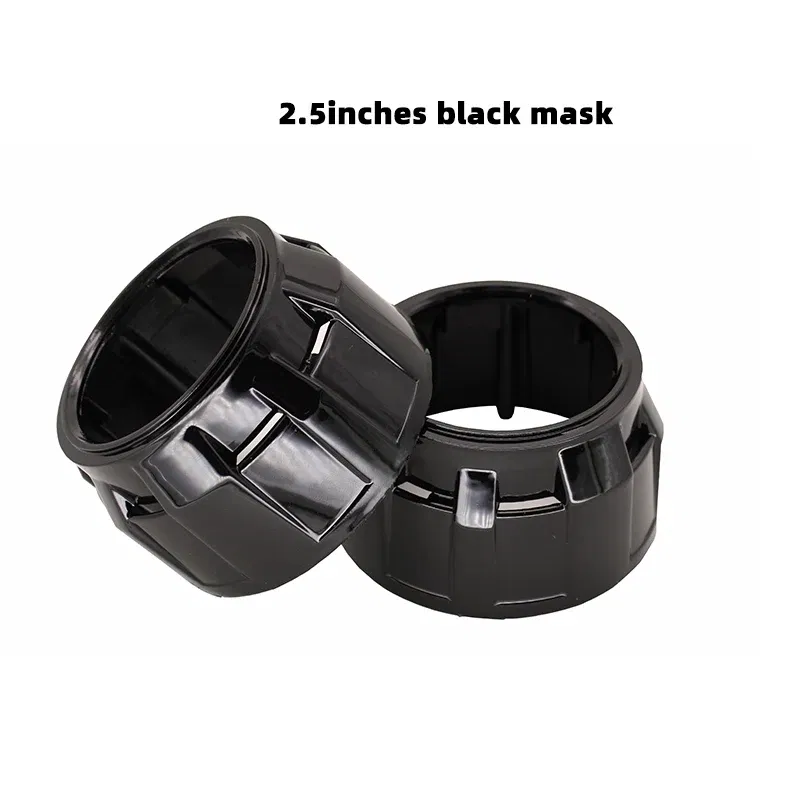Color: army green - SANVI 2.5INCHES 3INCHES BI XENON/LED Projector lens mask  shrouds Car light accessories