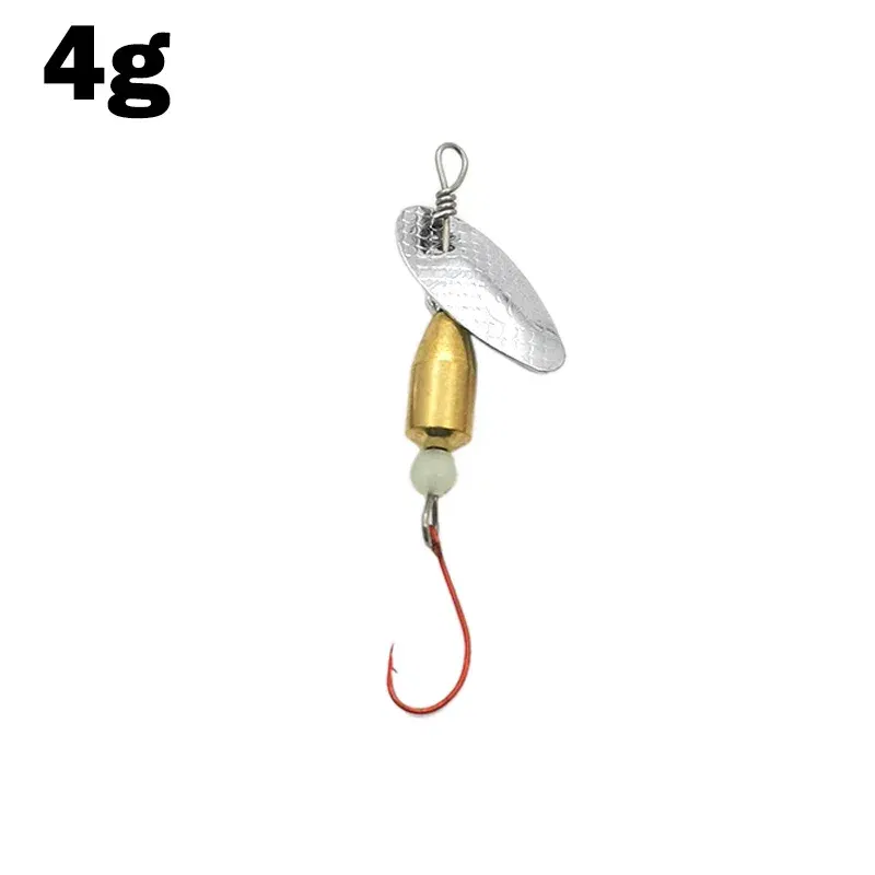 Color: green - 1Pcs Spinner Spoon Metal Bait Micro Fishing Lure Small Sequins Copper Long Shot Baits For Bass Trout Perch Pike Rotating