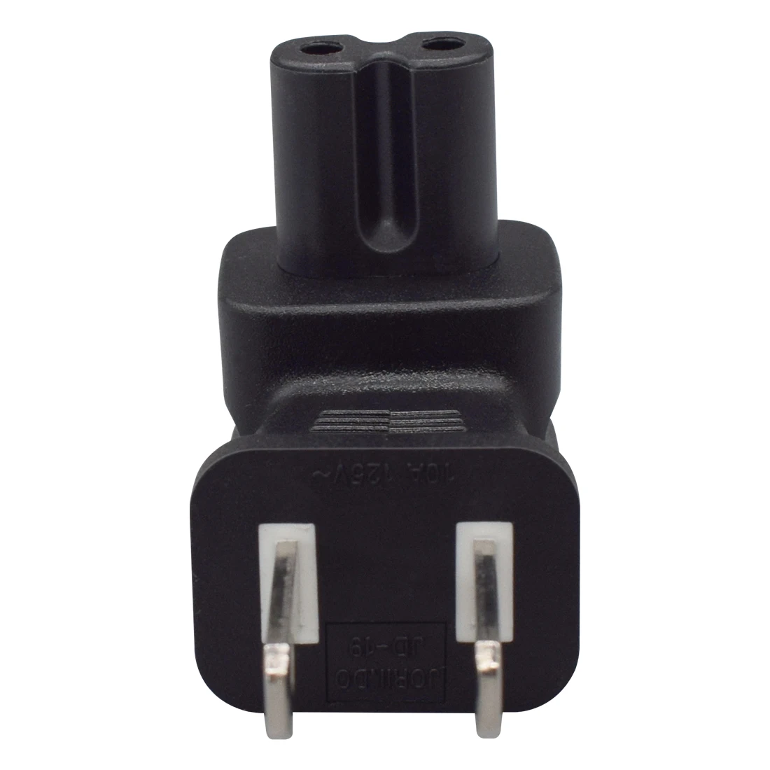 JORINDO USA 2 Pin Male to IEC 320 C7 Right Angle AC Adapter,Nema 1-15P Male to C7 Angle AC Power Adapter