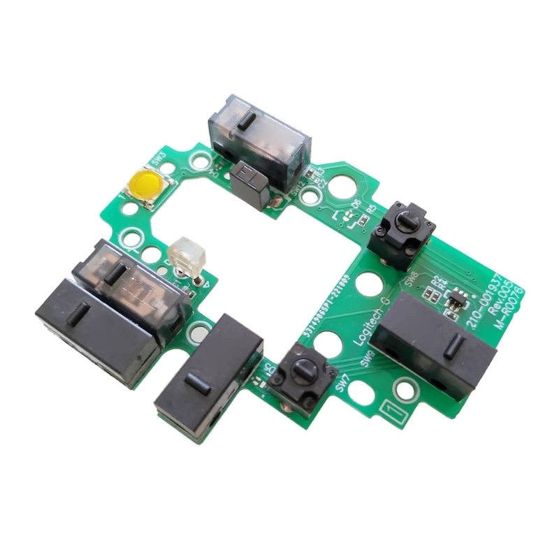 Color: Cyan - for Logitech G502 Lightspeed Wireless Mouse Repair Parts 8.0 Mouse Upper Motherboard Micro Button Key Board 594A