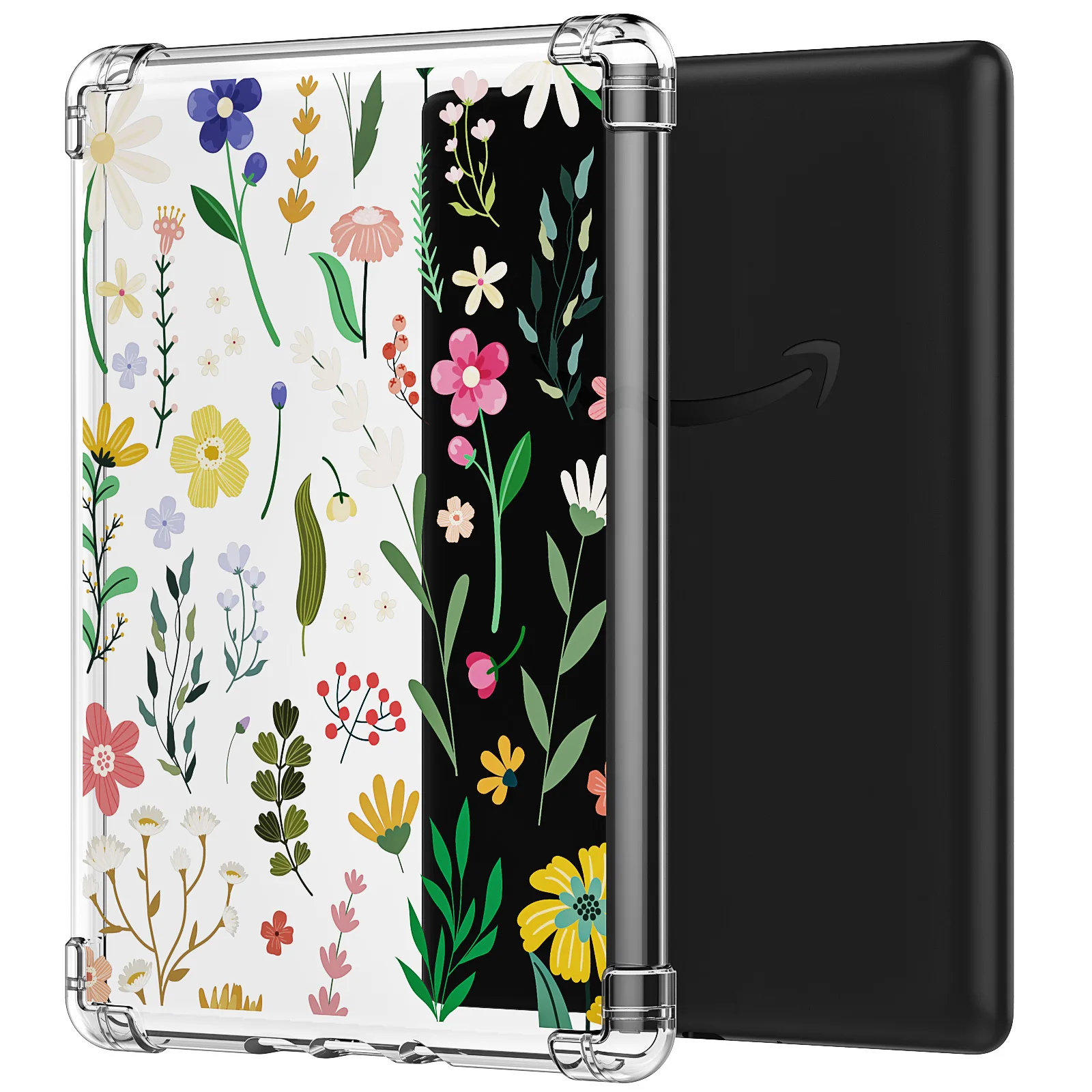 Color: MULTI, Size: eleven - Case for 6.8" Kindle Paperwhite (11th Generation-2021) Ultra Clear Soft Flexible Transparent TPU Skin Bumper Back Cover Shell