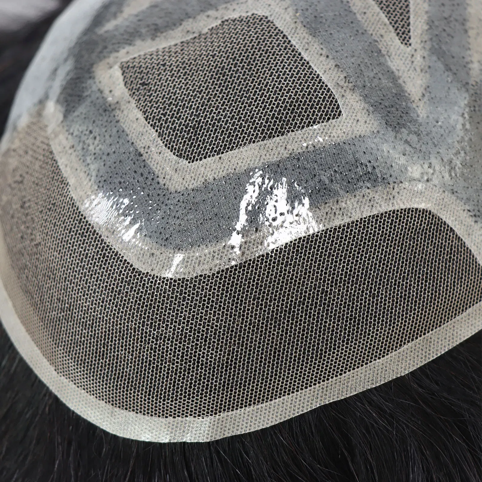 Toupee Color: 6#, Length: 6 inches, Toupee Size: 8x10 - 6*8/ 6*9/ 7*10/8*10 Lace With PU Toupee Men Breathable French Lace Front Men's Wig Human Hair Toupee Men's Replacement Systems