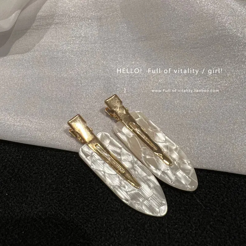 Color: Red, Ships From: CHINA - Korea acetic acid seamless hairpin side bangs broken hair one word seamless hairpin makeup clip hair accessories headwear female