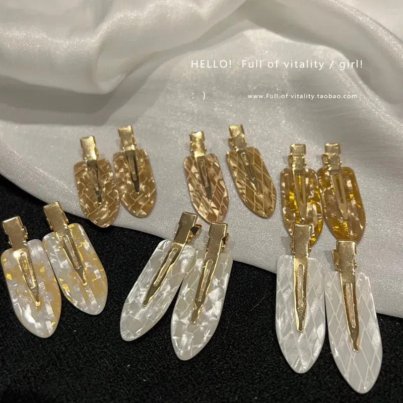 Color: Red, Ships From: CHINA - Korea acetic acid seamless hairpin side bangs broken hair one word seamless hairpin makeup clip hair accessories headwear female