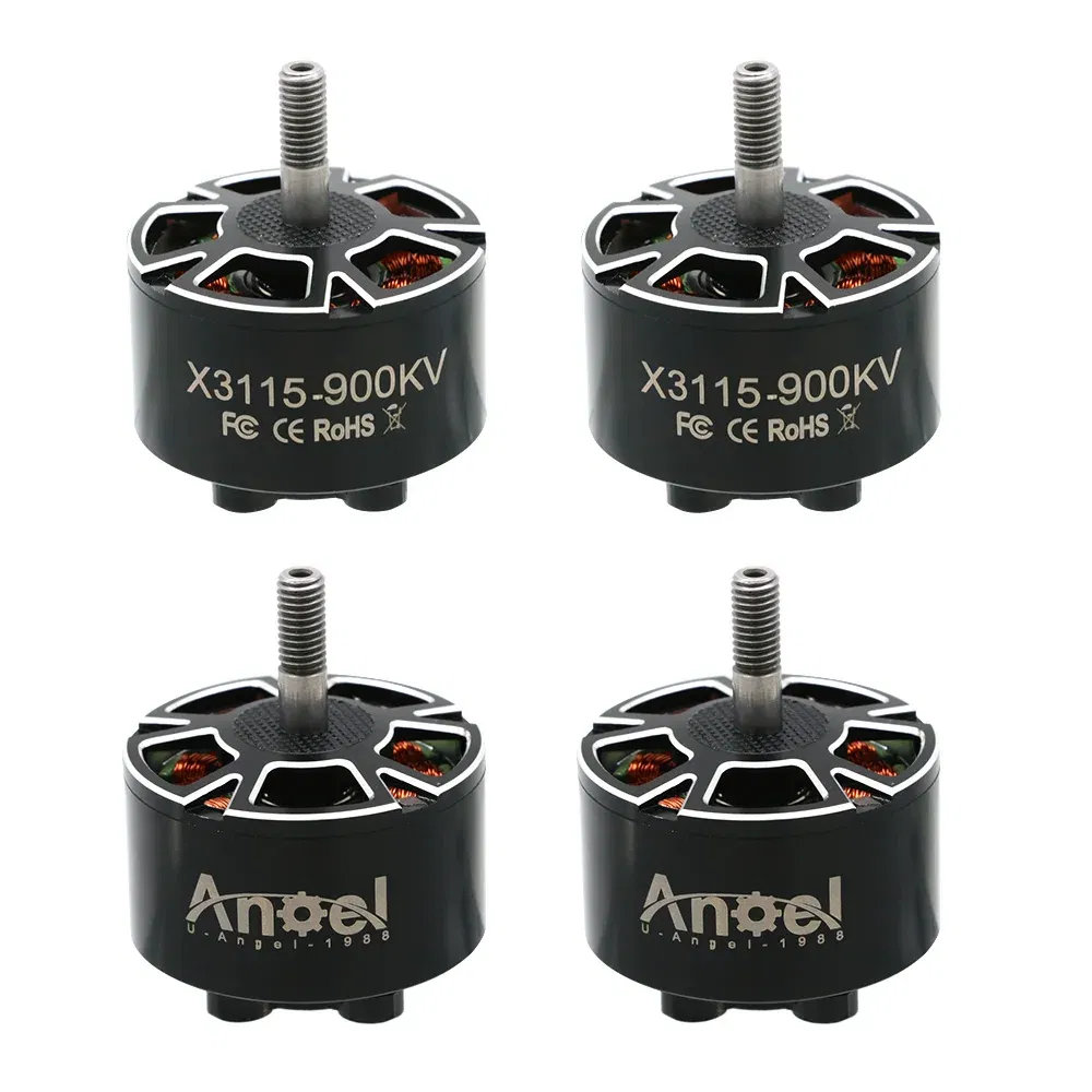 Color: WHITE - 4pcs/lot UAngel X3115 3115 900KV 1050KV 1200KV 6S Brushless Motor for FPV Freestyle 9inch 10inch Long Range Cinelifter RC Drones