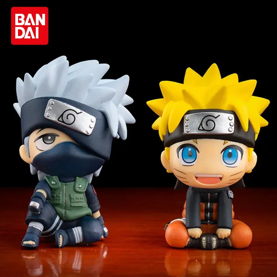 Color: green - 10cm Naruto Anime Figure Uzumaki Naruto Kakashi Uchiha Sasuke Itachi Cute Toys Q Figurals Action Figurine Model