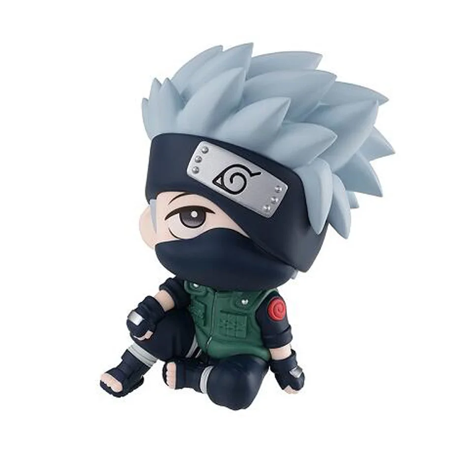 Color: green - 10cm Naruto Anime Figure Uzumaki Naruto Kakashi Uchiha Sasuke Itachi Cute Toys Q Figurals Action Figurine Model