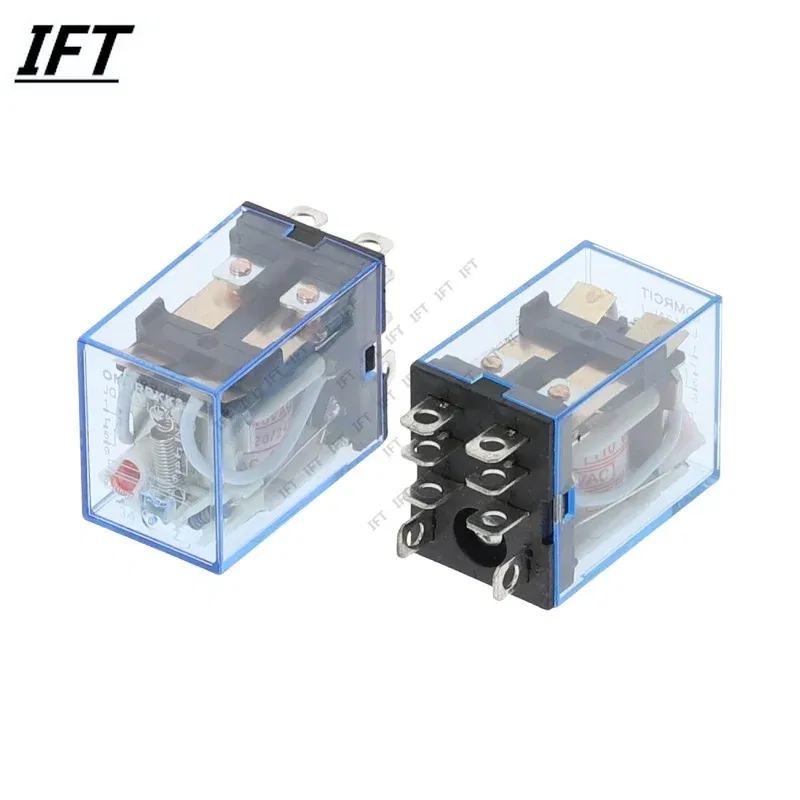 Size: M - 1Pc LY2NJ HH62P HHC68A-2Z Electronic Micro Mini Electromagnetic Relay 10A 8PIN Coil DPDT DC12V,24V AC110V 220V Hot