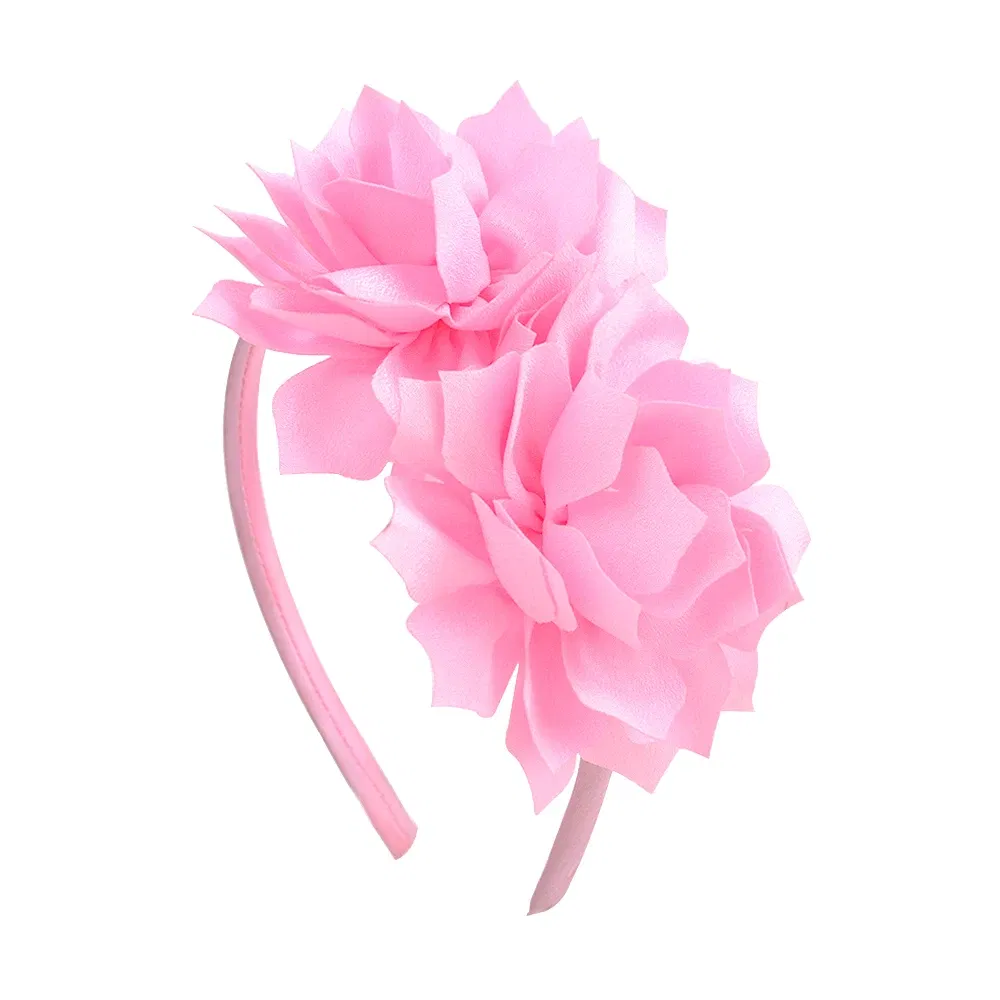 Color: Coffee - 1 Piece Ribbon Handmade Hair Bows Hairbands for Baby Girls 20 Colors Cute Bowknot Solid Headband Headwear Baby Hair Accessories