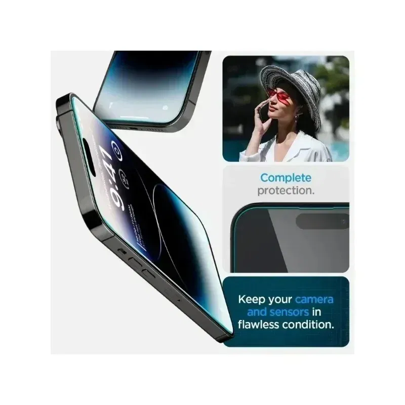 Color: Glazed - BX -Sp-gen tempered glass ForIPhone 15 Pro Max/15/16 Pro Max s24 ultra GLAS.tR EZ Fit Auto Tray HD for iPhone Screen Protector