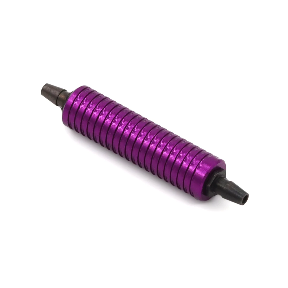 Color: PURPLE - HSP 80119 Fuel Tank Air Cooler Back Pressure for 1/8 1/10 Model RC Nitro Car Hpi Savage Revo Buggy Nitro Car