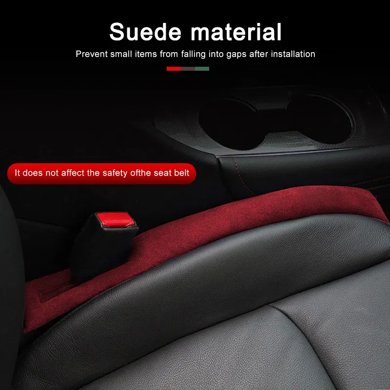 Color Name: WHITE, Size: s, Ships From: CHINA - 2pcs Car seat gap stuffing strips, anti-leakage and anti-falling gap stuffing strips, suede edge, gap filling strips, interior