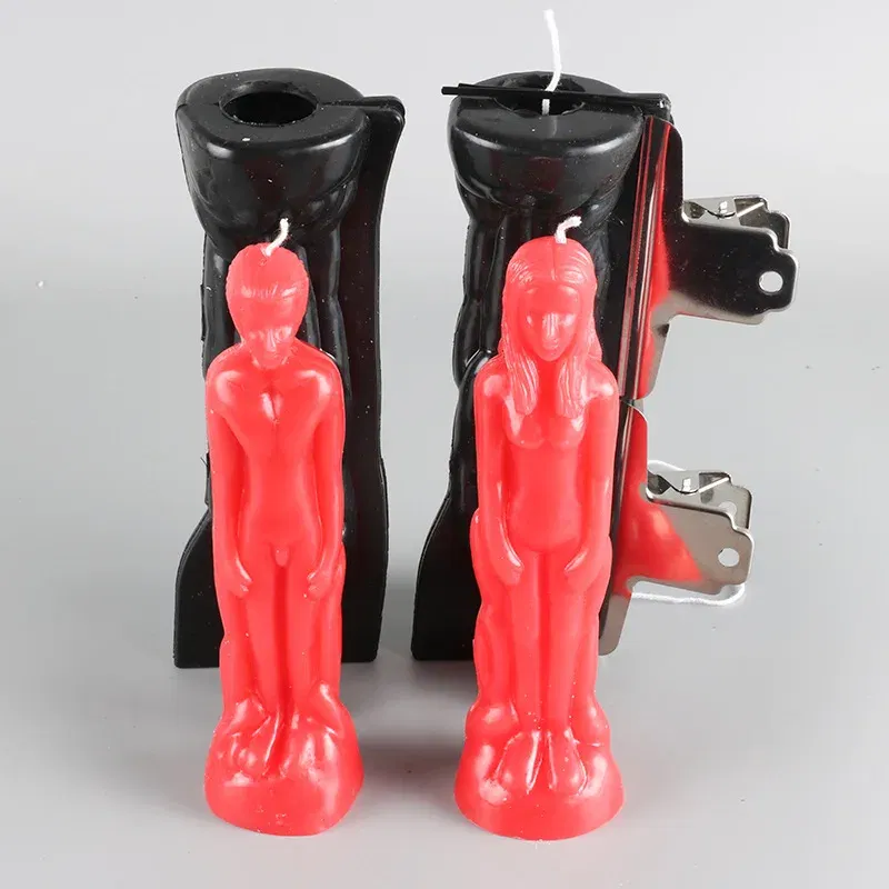 Color: Brown - DIY Candle Mold Humanoid Candle Mold Men and Women Shape Candle Making Supplies Plaster Mold Resin Mold Fondant Tools Soap Mold