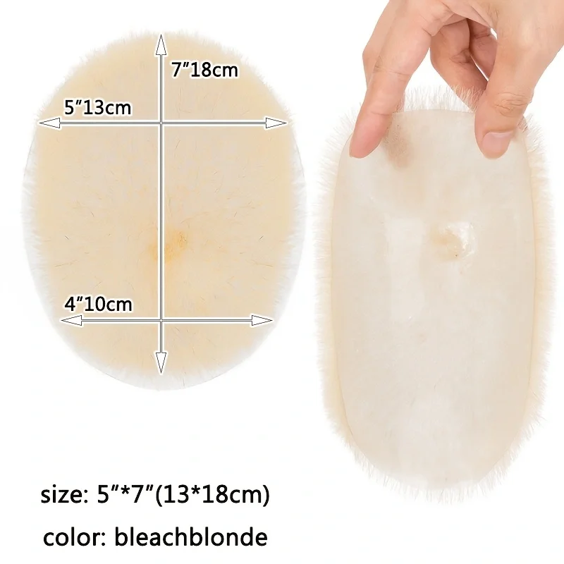 Toupee Color: 30R#, Toupee Density: 110% - PROKYVITY 11g Buzz Short Cut Men's Toupee Human Hair Natural Male Hair Replacement System PU Invisible Extension Hairpiece
