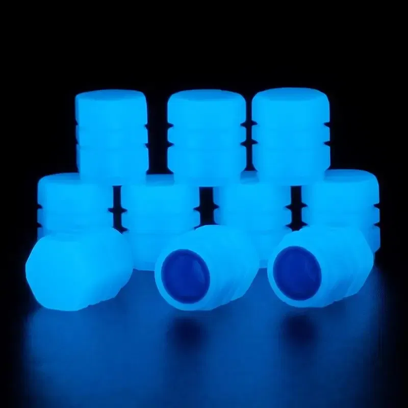 Color: Blue - car Luminous Tire Valve Cap for Citroen C4 C5 C3 Picasso Xsara Berlingo Saxo C2 C1 C4L DS3