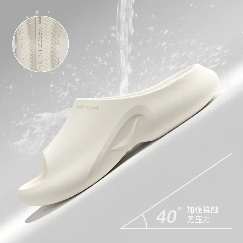 Color: black, Shoe Size: 36-37 - High Quality EVA Soft Thick Soled Slippers Women's Summer Fashion Wear Slippers Home Home Sandals Men's Beach Shoes