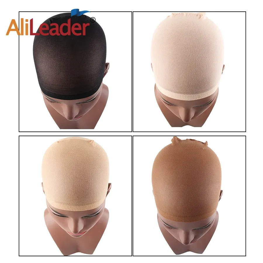 Color: Not Dyed - 1/2/3Packs Wig Cap Stocking Stretch Stocking Wig Caps For Making Wigs Caps Hairnets Stretch Elastic Wig Weaving Cap Brown Black