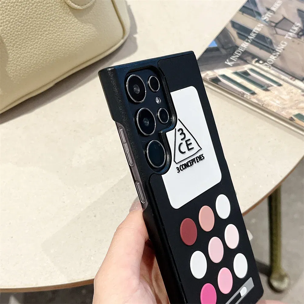 Color: army green, Material: Vinyl - S24 Ultra Case 3D Cute Game Box Design Cellphone Luxury for Samsung Galaxy S23 S24 Ultra Phone Cases Cartoon Shockproof Cover