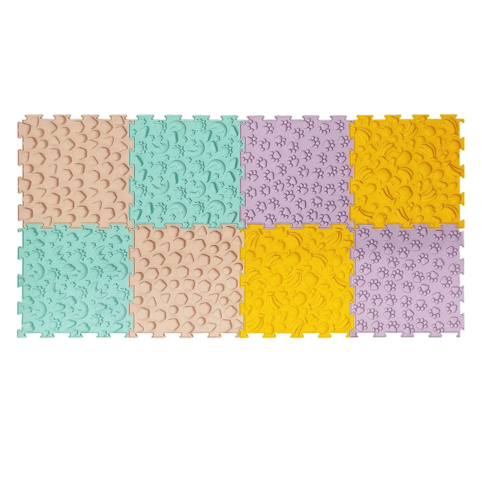 Color: Blue - Children's Tactile Sensory Training Mat Acupressure Pad Foot Massage Mat Children's Baby Acupressure Pad Toe Pressure Pad