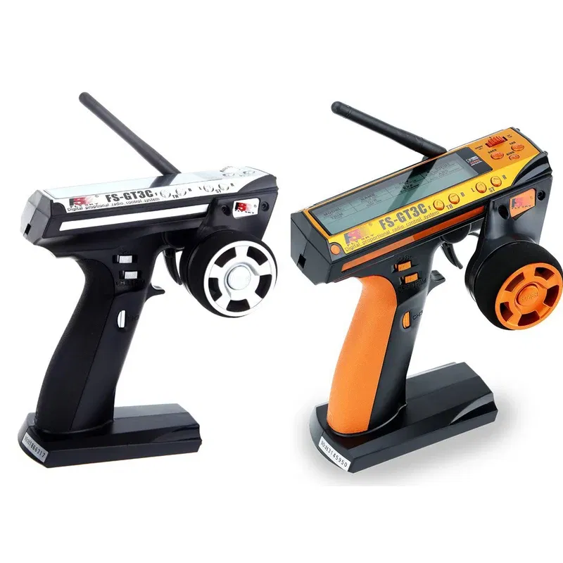 Color: Orange - Flysky FS-GT3C 2.4Ghz 3CH Remote Controller LCD Radio Transmitter with FS-GR3E Receiver for RC Car Truck Crawler Boat