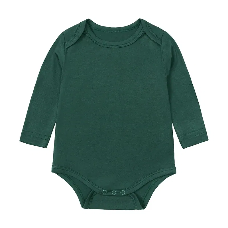 Color: Tomato, Kid Size: 9M - 2025 Summer Newborn Boy Girl Romper Baby Bamboo Fiber Breathable Clothing Long Sleeve Toddler Jumpsuit Infant Bodysuit Pajamas