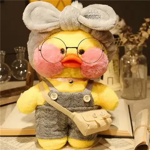 Color: VIOLET/?«?—?…°, Height: 11cm-30cm - 30cm Kawaii Lalafanfan Duck Plush Toy Cartoon Lalafanfan Duck Doll Soft Stuffed Animal Plushie Birthday Gifts For Girl Children