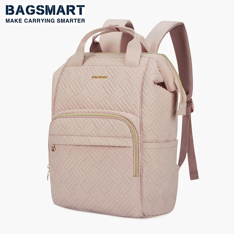 Color: Clear, Size: 12 inches, Ships From: CHINA - BAGSMART Travel Backpack 14-15.6inch Laptop Backpack Waterproof Backpacks For Women Cute College Schoolbag Female Bags