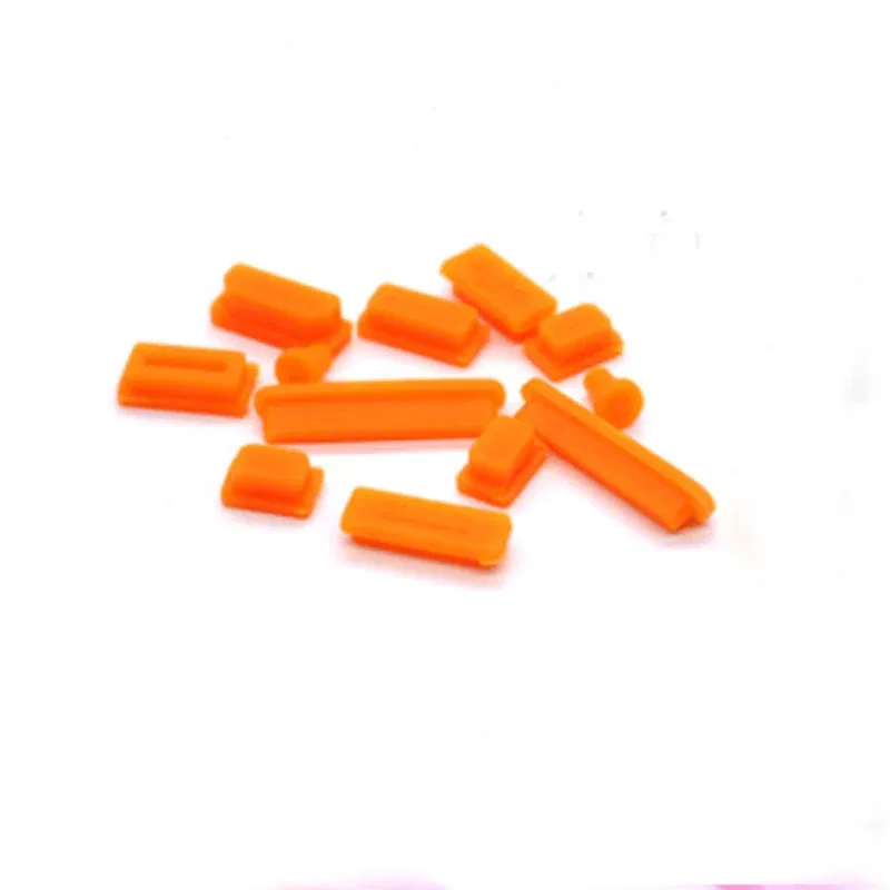 Color: Yellow - 12pcs/set Silicone Data Port Anti Dustproof Plug For Apple Macbook 11Air 13Air 13 Pro dust plug Stopper Cover Set For Laptop