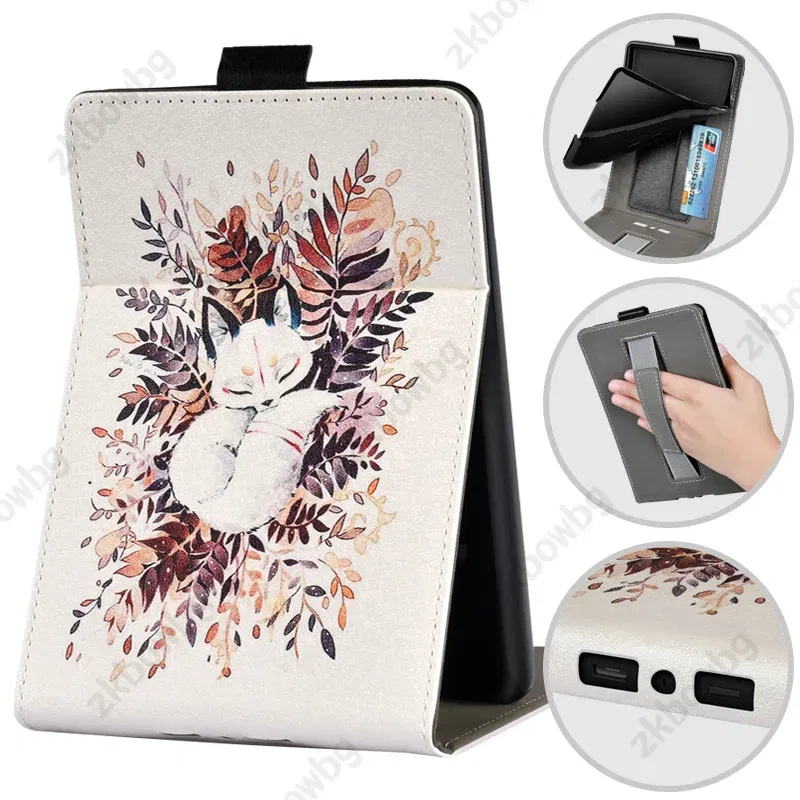 Color: PURPLE, Size: Fifteen - Cute Smart Case for 6.8' 6'' Kindle Paperwhite Signature 11th Generation Edition 12th 2024 7'' 7th 10th 6th M2L4EK RS23CV Cover