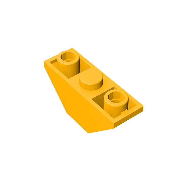 Color: PURPLE - Gobricks GDS-984 Slope, Inverted 45 3 x 1 Double compatible with lego 18759 2341 DIY Educational Building Blocks Technical