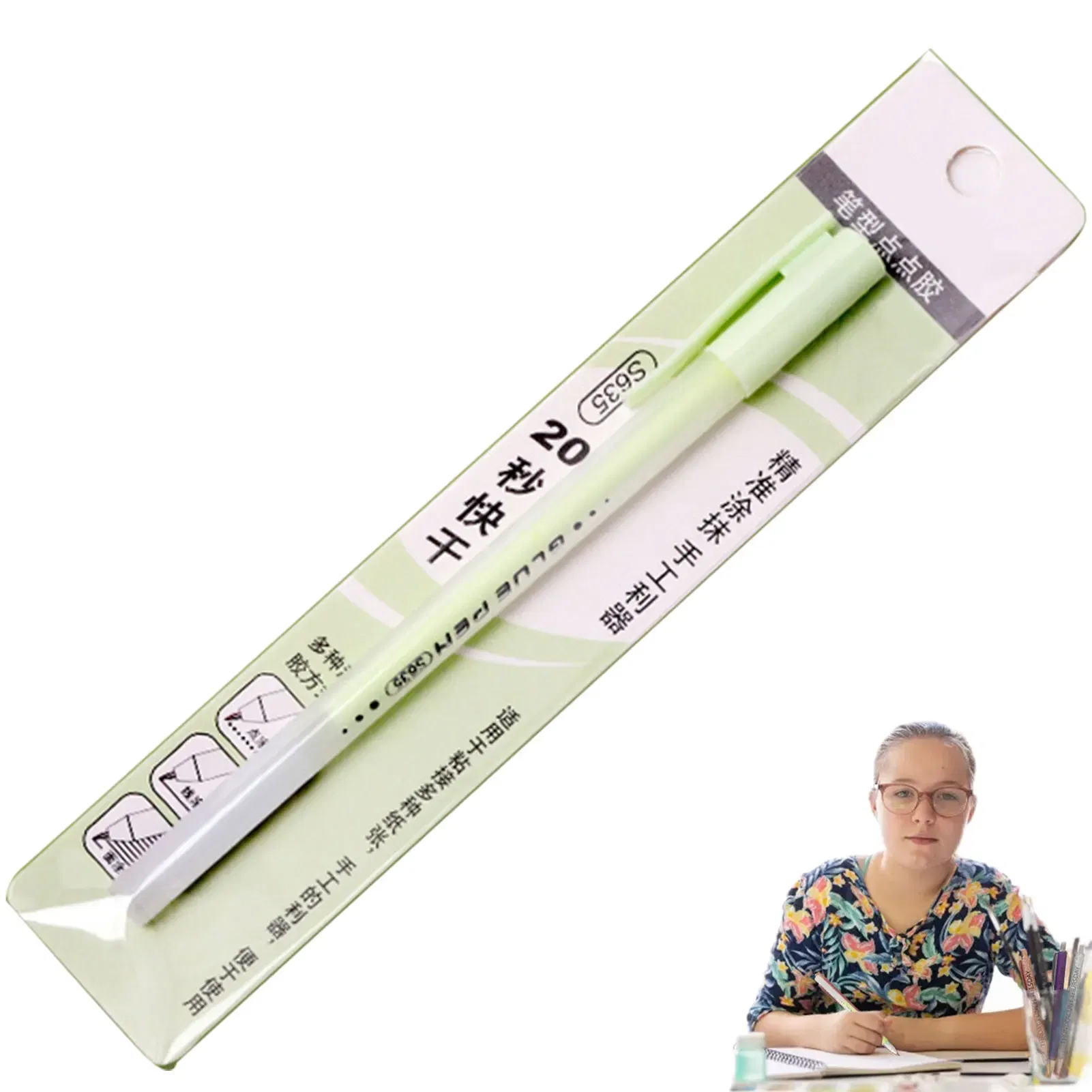 Color: Brown, Ships From: CN - Scrapbook Quick Dry Glue Pen Gl-ue Dots Adhesive Tool Quick Dry Papercrafts DIY Handmade Stationery Liquid Glue Pen