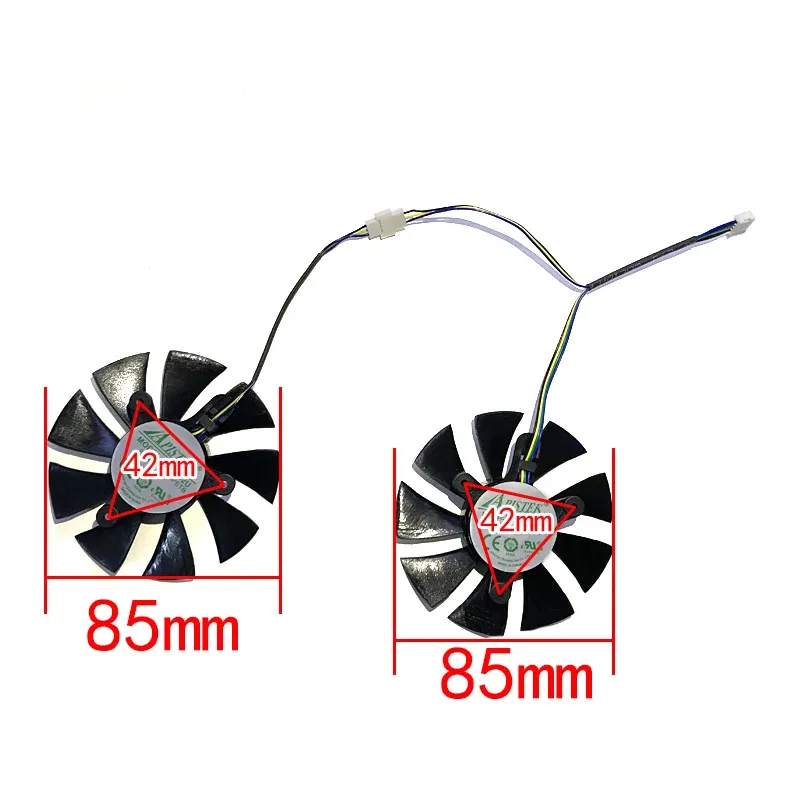 Color: Gold - DIY 85MM GA92S2U GA92A2H 4PIN GTX 1660 1660Ti GPU Graphics Fan Zotac GeForce RTX 2060 2070 SUPER Mini Video Card Cooling Fans
