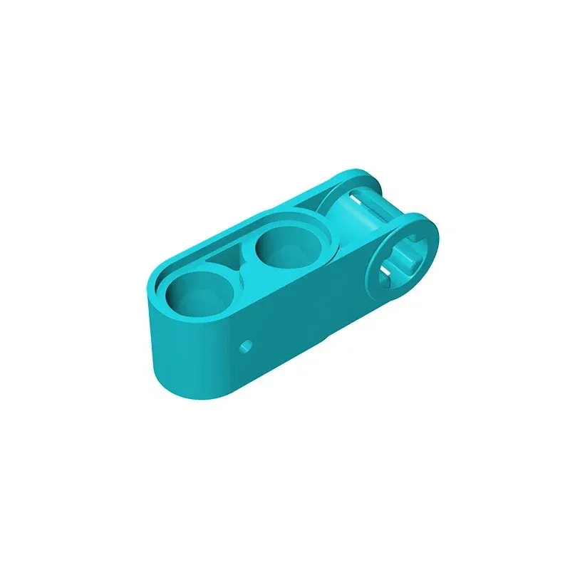 Color: Orange - Gobricks GDS-936 Technical, Axle and Pin Connector Perpendicular 3L with 2 Pin Holes compatible with lego 42003 Educational
