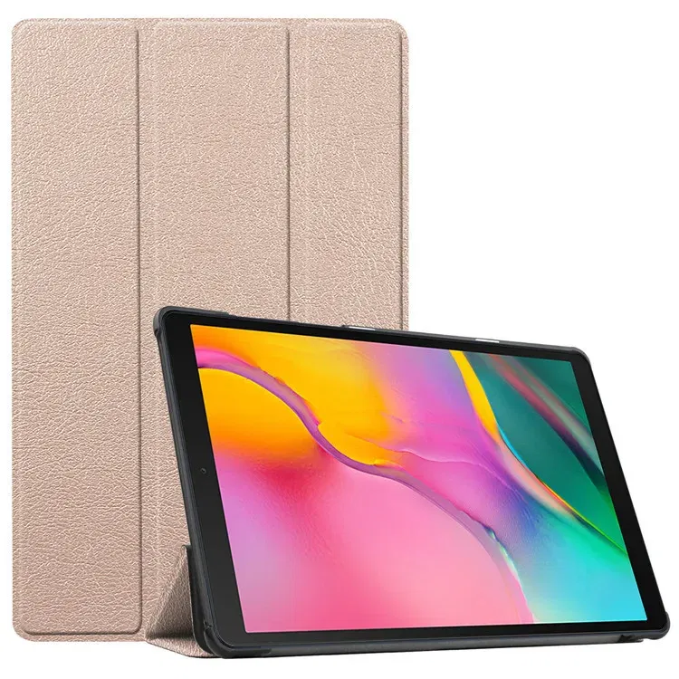 Color: camel, Size: eleven, Ships From: CHINA - For Lenovo Tab M10 HD 2nd Gen Case TB-X306F X306X Tri-Fold Stand Wake/Sleep Magnetic Protective Shell PU Leather Tablet Cover